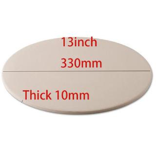 13 Inch Pizza Stone for Cooking Baking Grilling Extra Thick Pizza Tools for Oven and Bbq Grill Bakeware Bread Tray Kitchen Baking Slab