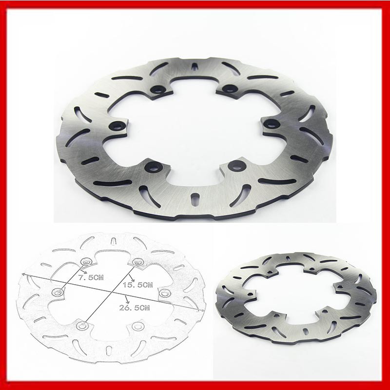 แผ ่ นดิสก ์ เบรคหลังสําหรับ Yamaha RZ250RR RD350 RD350N/R XP500 XJ600/900S FZ750 FZR750/1000 FZS100