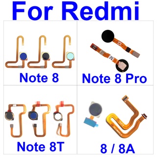 โปรโมชั่น สายเคเบิลริบบิ้นปุ่มโฮม สีดํา สําหรับ Xiaomi Redmi Note 8 8T 8A Pro