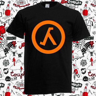 เสื้อยืด พิมพ์ลายโลโก้เกมเคาน์เตอร์ Strike Half Life คุณภาพสูง สําหรับผู้ชาย