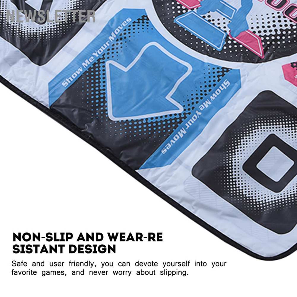 Non‑Slip Durable Wear‑resistant Dancing Step Dance Mat Pad Dancer Blanket with USB for PC