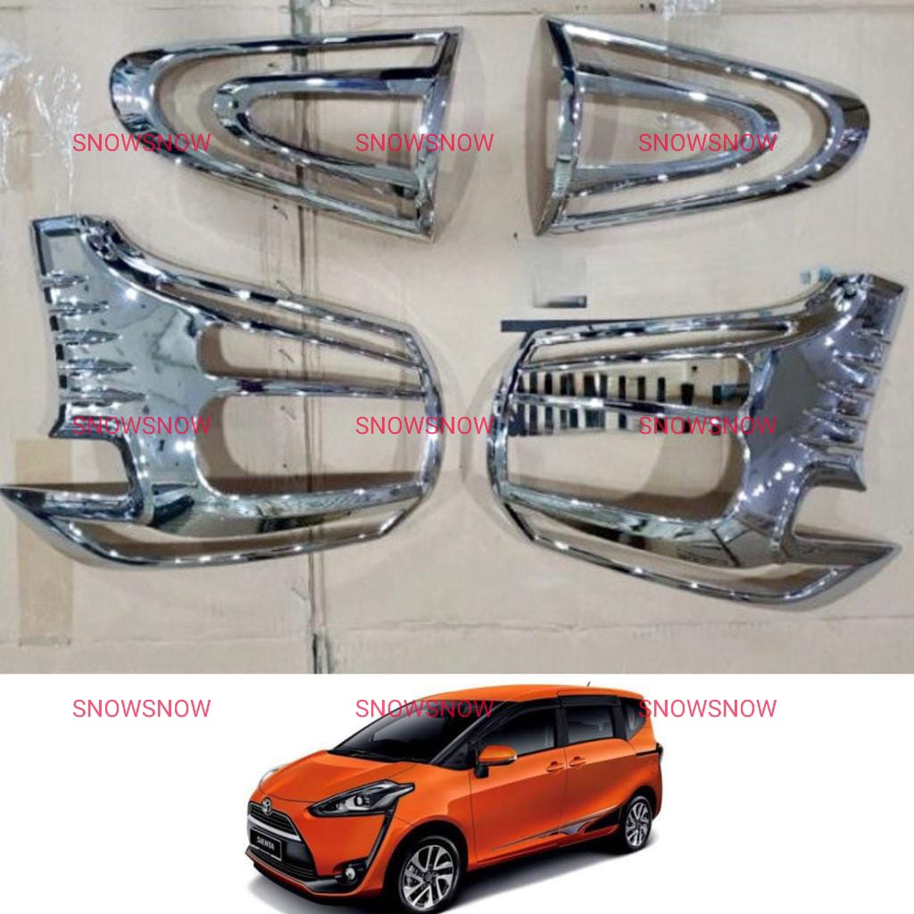 Toyota Sienta 2016 2022 ไฟท้ายโครเมียม Garnish