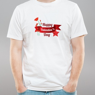 เสื้อยืดสกรีนลายวาเลนไทน์ Happy Valentine Day