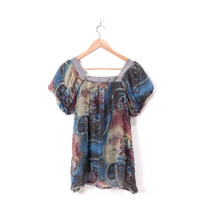 เสื้อบาติก - เสื้อลายแขนสั้น - PRELOVED USED CLOTHES