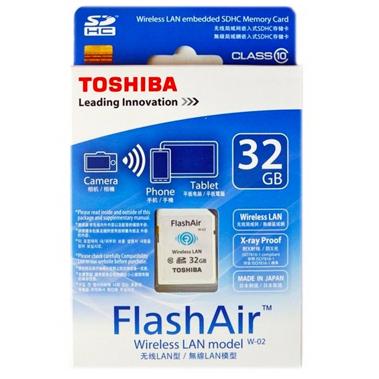Toshiba 32GB FlashAir SD Card : ส่งฟรี ems
