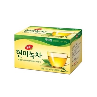 ชาข้าวกล้องผสมชาเขียวพรีเมี่ยม Dongsuh Brown Rice Green Tea 37.5g