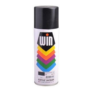 ว๊าว🍟 สีสเปรย์อเนกประสงค์ WIN รุ่น 210 ขนาด 400 CC สีดำ