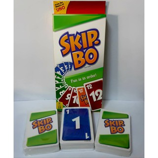 เกมการ์ด การ์ดเกม SKIP. BO การ์คลิป โบ  SKIP.BO Card Game เกมการ์ด