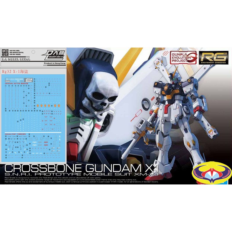 DALIN WATER DECAL RG32 สําหรับ RG CROSSBONE X1