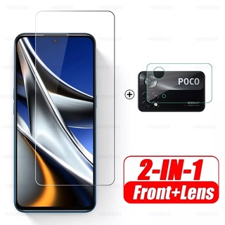 ฟิล์มกระจกนิรภัยกันรอยเลนส์กล้อง 1-to-2 สําหรับ Xiaomi Poco X4 NFC 5G Poco Little X4 Pro 5G X4Pro Pocophone