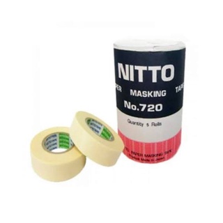 NITTO เทปกาว กระดาษกาว นิตโต้ No.720 แพ็ค 5 ม้วน ขนาด16มม.x18ม.