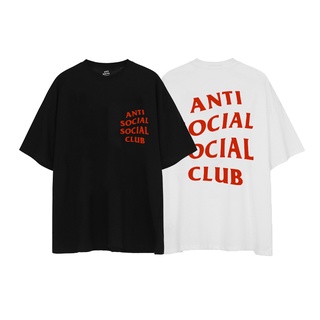 【hot sale】ANTI SOCIAL SOCIAL CLUB เสื้อยืดแขนสั้น ป้องกันอาการปวดท้อง สีแดง แฟชั่นฤดูใบไม้ผลิ และฤดูร้อน สไตล์จีน 2022