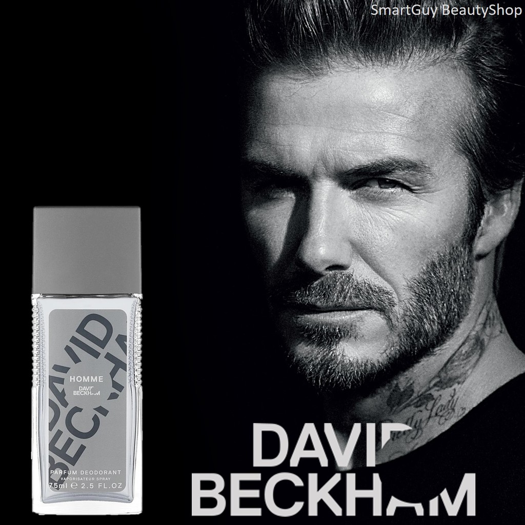 David Beckham HOMME Parfum Deodorant Vaporisateur Spray 75ml. สเปรย์น้ำหอมระงับกลิ่นกายลิขสิทธิ์แท้