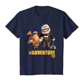 เสื้อยืดพิมพ์ลาย Disney Pixar Up Carl and Russell #