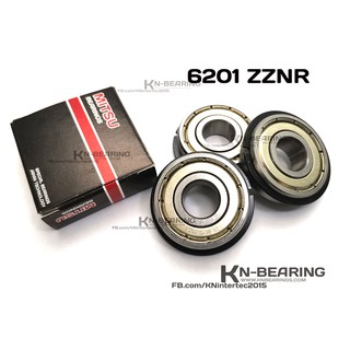 6201ZZNR 6201 มีแหวนล็อค ตลับลูกปืน 6201NR ยี่ห้อ MITSU ขนาด 12*32*10 6201N