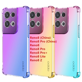 เคสโทรศัพท์มือถืออะคริลิค แบบนิ่ม กันกระแทก สําหรับ OPPO Reno 8 8T 8Z Reno8 T Z Pro Pro+ Lite 5G