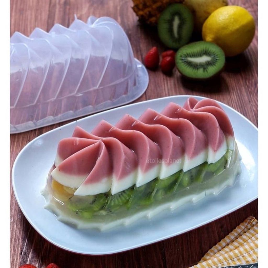 Cetakan agar Ovale/ Oval Jelly Mold /Pudding Mould Cetkan Puding Ovale/agar-agar/ Acuan Steam Cake L
