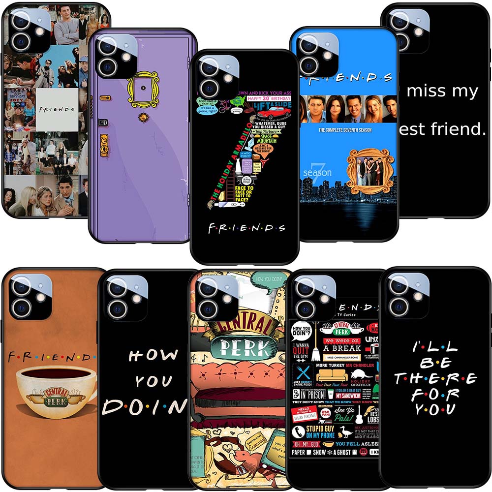 Apple iPhone 6 6s Plus 13 Pro Max 13 mini Silicone TPU Cover Soft Phone Case FM15 Friends Season TV