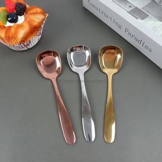 KITCHENWARE_NUMBER1 ช้อนทานขนมหวาน สไตล์ญี่ปุ่น🇯🇵 มี 3 สี