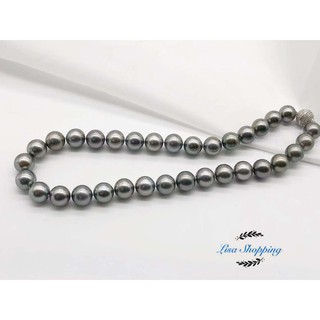 High Jewelry south seapearl Tahitian Black Pearl Necklace   มุกทะเล