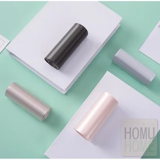 【HOMUHOME ホーム】ถุงขยะสีพาสเทล ใช้วัสดุคุณภาพดี ถุงขยะม้วน เนื้อเหนียว 5 ม้วนมี 100 ถุง ถุงขยะแบบม้วน C16 CLEAN