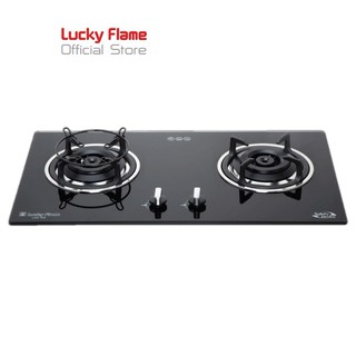 Lucky Flame เตาเเก๊สเเบบฝัง หน้ากระจกนิรภัย รุ่น LGS-932 ประสิทธิภาพสูง รับประกันวาล์ลแก๊ส 5 ปี