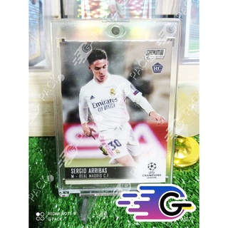 การ์ดนักฟุตบอล Topps Chrome Stadium Club 20/21 sergio arribas (RC) Real Madrid