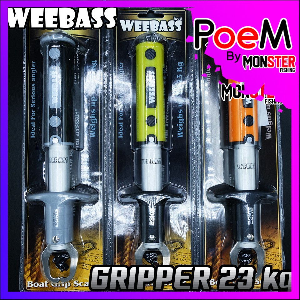 กริปเปอร์วีแบส WEEBASS GRIPPER FISHING 23 kg. ที่คีบปากปลา ที่ชั่งปลา