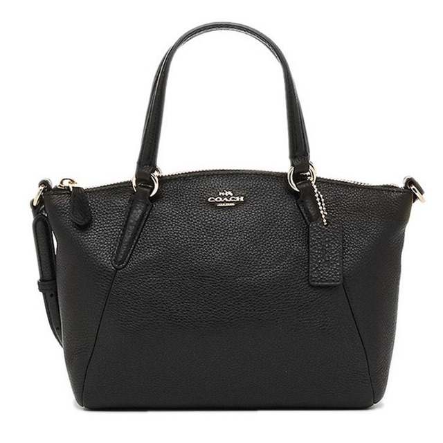 Coach F28994 กระเป๋าทรงพัด ขนาดมินิ Mini Kelsey Satchel In Pebble Leather Imitation Black Coach