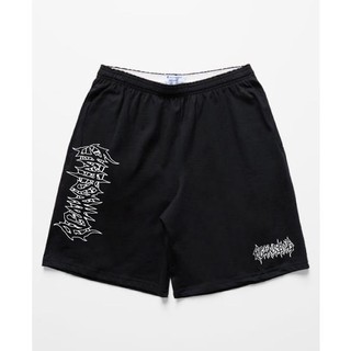 Against Me กางเกงขาสั้น รุ่น AM-Bottom-002-Outline Logo-Black