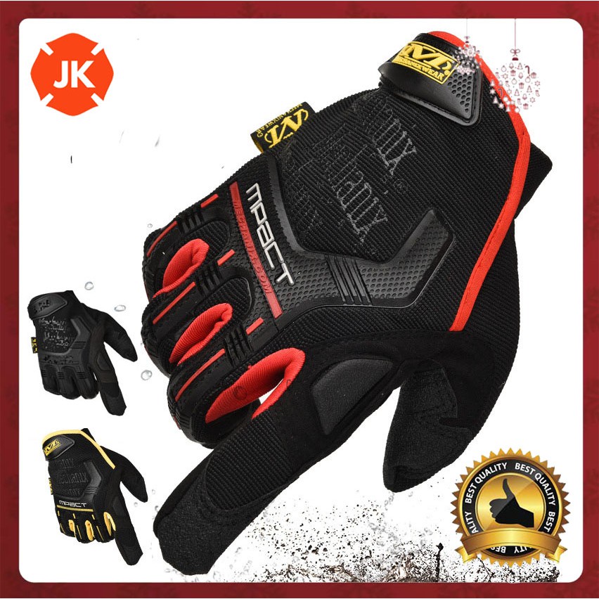 ของแท้ MECHANIX WEAR MPACT LONG-FINGER MAGIC TOUCH ถุงมือกีฬา