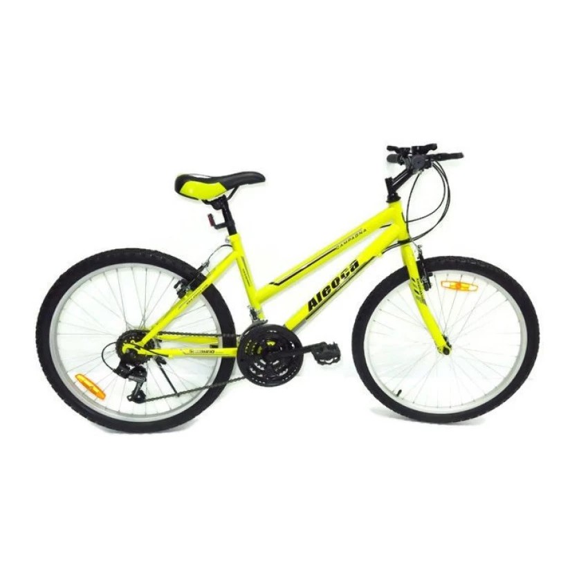 ALEOCA จักรยานเสือภูเขา MTB รุ่น Campagna ล้อ 24 นิ้ว, 18 สปีด (สีเหลือง/ดำ)