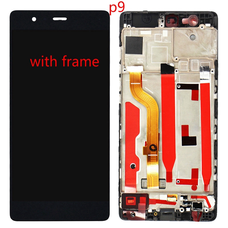 กรอบหน้าจอสัมผัสสําหรับ huawei p9 p9 lcd screen eva - l 09 - l 19