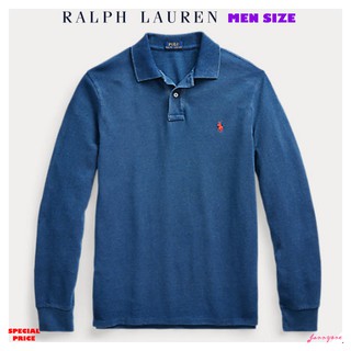 RALPH LAUREN CUSTOM SLIM INDIGO MESH POLO ( MEN SIZE )