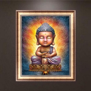 ภาพครอสติสคริสตัล รูป mini buddha