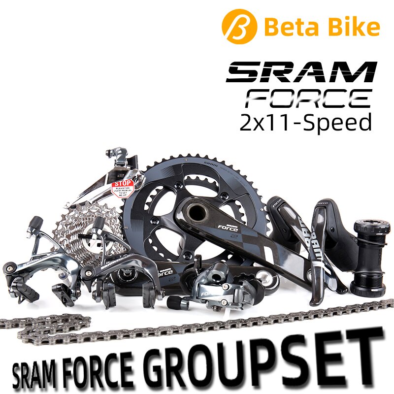 SRAM Force 22 2x11-Speed GroupSet สำหรับจักรยานคาร์บอน ประกอบด้วยชิ้นส่วนครบชุด