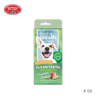 [MANOON] TROPICLEAN Fresh Breath Gel 4 oz. (Peanut Butter) เจลทำความสะอาดฟัน