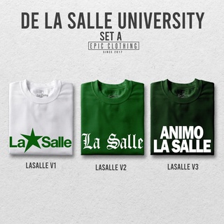 เสื้อยืดผ้าฝ้ายพิมพ์ลายขายดี ♠✹☢LA SALLE SHIRT COLLECTION B - DE LA SALLE UNIVERTSITY - DLSU