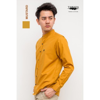 [ลด130฿โค้ดSEPIING38] TAWADA เสื้อเชิ้ตแขนยาว รหัสT019 MUSTARD MANDARIN