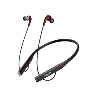 โปรโมชั่น : BASIKE TW50 หูฟังบลูทูธ bluetooth neckband sport earphone water resistant IPX5 support insert TF card