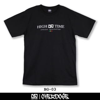 Overdose T-shirt เสื้อยืดคอกลม สีดำ รหัส BG-03(โอเวอโดส)