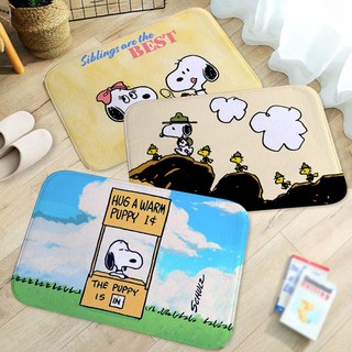 พรมปูพื้นกันลื่นลายการ์ตูน SNOOPY สำหรับตกแต่งห้องครัว