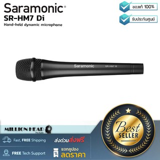 Saramonic : SR-HM7 Di by Millionhead (ไมค์ไดนามิกไม่ใช้เเบตเตอรี่ รับเสียงเเบบ cardioid ใช้กับมือถือระบบ ios ได้)