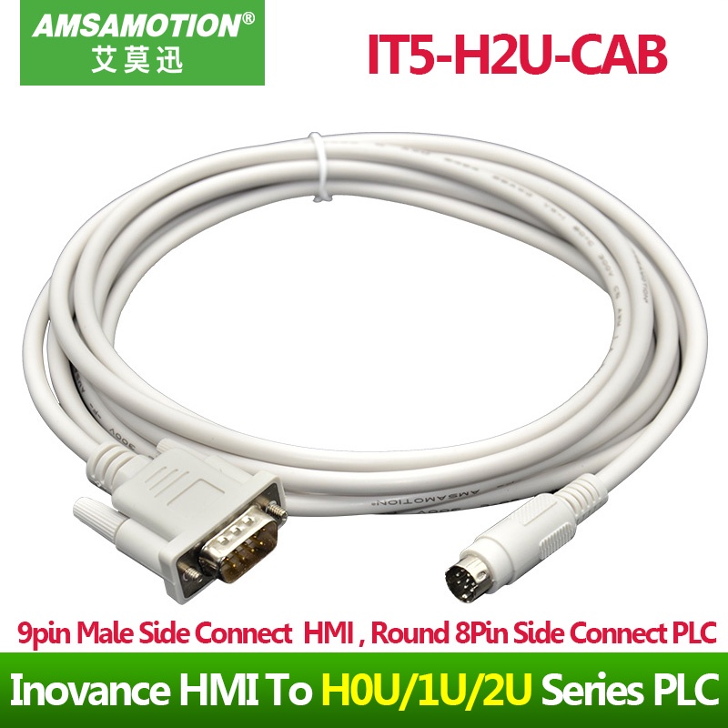 SZ IT5-H2U-CAB เหมาะสําหรับ Inovance HMI แผงสัมผัสเชื่อมต่อ H0U/1U/2U Series สายการเขียนโปรแกรม PLC