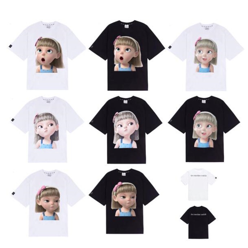 Tsmlxlt เสื้อยืดแขนสั้นผ้าฝ้ายพิมพ์ลาย Prince And Princess Emoji สไตล์คลาสสิกสําหรับคู่รัก