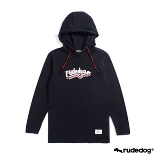 Rudedog เสื้อแขนยาวฮู้ด รุ่น Triple line สีดำ (ราคาต่อตัว)