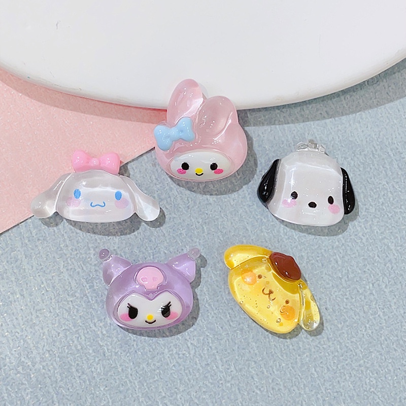 แผ่นกาวเรซิ่น ลายการ์ตูนสัตว์น่ารัก สําหรับทําเครื่องประดับ ติดกระจก เคสโทรศัพท์ แก้วน้ํา diy
