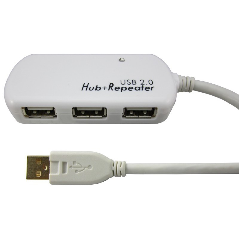 ATEN สาย USB2.0 Extender มี Hub 4 ports ในตัว ยาว 12m. USB Extender Cable รุ่น UE2120H | ประกัน 3 ปี