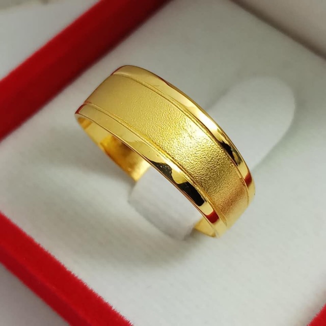 แหวนปลอกมีดพ่นทรายทอง ทองแท้9k