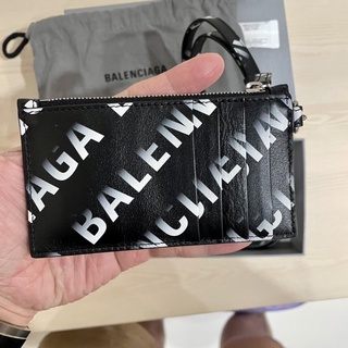 ถูกที่สุด ของแท้ 100% Balenciaga Logo print cardholder